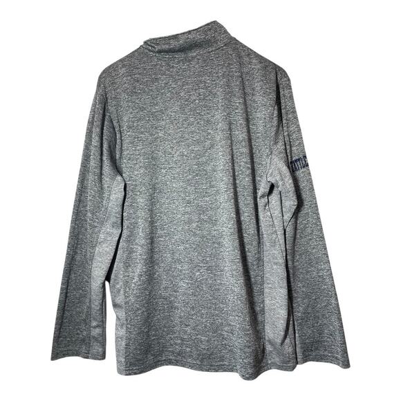 NHL Seattle Kraken Shirt Long Sleeve 1/2 Half Zip Mens Medium Gray - Picture 2 of 5